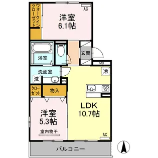 ミーテIII【3階】の間取り