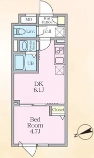 エルファーロ中野IX【3階】の間取り
