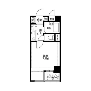 プレール新宿落合【7階】の間取り