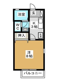 アドバンスエイト【2階】の間取り