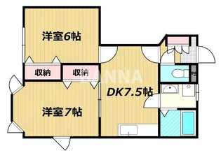 ティファニーB【1階】の間取り
