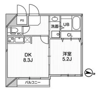 プレアデス千里山田【1階】の間取り