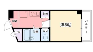 ウエストパレス【4階】の間取り