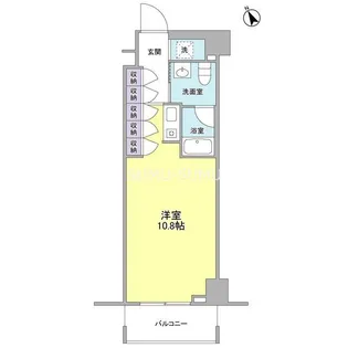 セントラル白楽【4階】の間取り