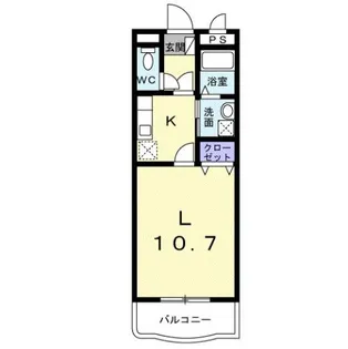 タウンコートF【1階】の間取り