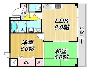 ゼハールト橘【2階】の間取り