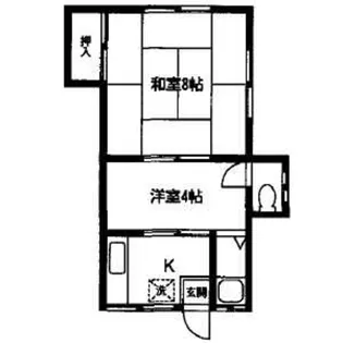 サカエコーポ【1階】の間取り