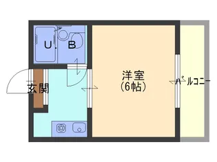 エクラ深江橋【2階】の間取り