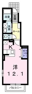 プリムヴェール ジャルダン【1階】の間取り