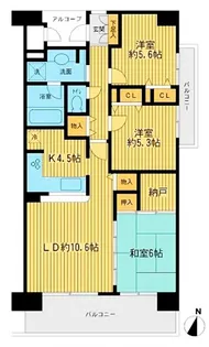 アソシエール溝の口【11階】の間取り