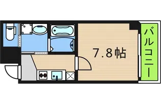 TOYOTOMI STAY PREMIUM長橋【8階】の間取り