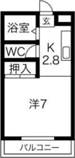 ハイツ林ケ丘【1階】の間取り