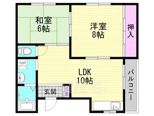 惣友ハイツ弐【2階】の間取り
