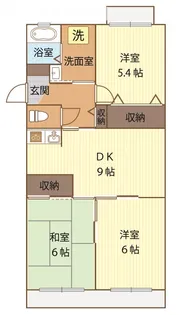 ヴィヴァレ東岩槻【2階】の間取り