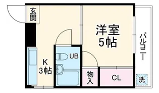 サニーハイツ藤沢【2階】の間取り