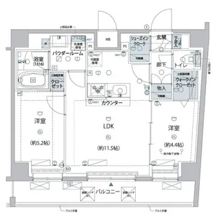 ARCOBALENO MINOWA【8階】の間取り