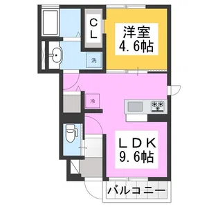 グランディールT E棟【1階】の間取り