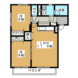 ベルドミール松島【3階】の間取り