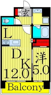 アルブルちとせ尾久駅前【11階】の間取り
