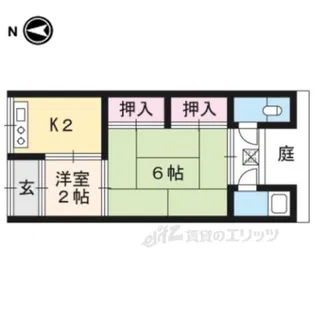 銀鶴ハウス【1階】の間取り