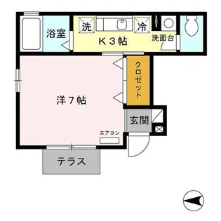 ボナール【1階】の間取り