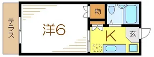 クレモンフェランU【1階】の間取り
