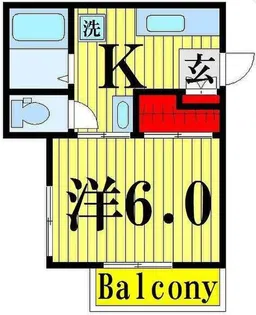 ジュネス西新井【2階】の間取り