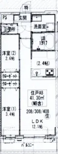 GENOVIA梅島【4階】の間取り