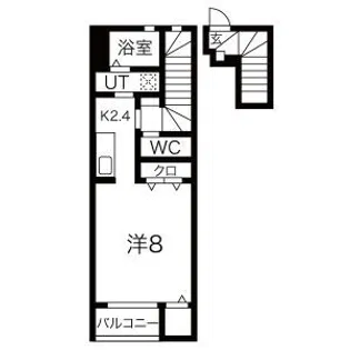 ALIVIO幸町II(アリビオ)【2階】の間取り