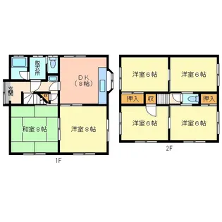 群馬県前橋市粕川町膳【一戸建】の間取り
