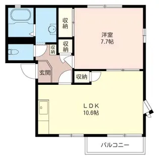 シャーメゾン サンハイツ大久保 D【2階】の間取り