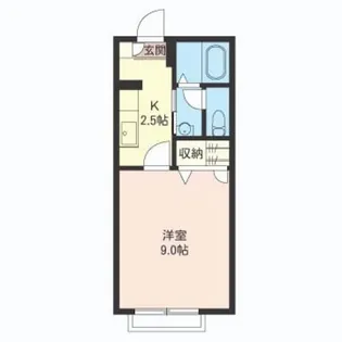 グランシード駅東B棟【1階】の間取り