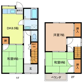 岐阜県羽島市堀津町前谷【一戸建】の間取り
