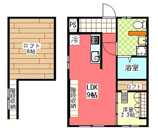 静岡県静岡市駿河区下川原2【アパート】の間取り