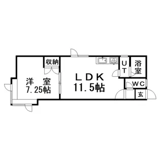 アーバンハイツ【2階】の間取り