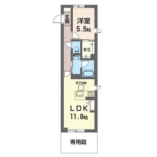 フォーシーズン【1階】の間取り