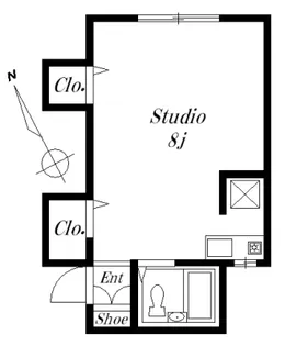 東京都新宿区原町1【アパート】の間取り