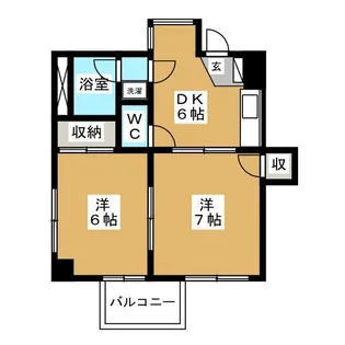 ニューパレス馬橋【4階】の間取り