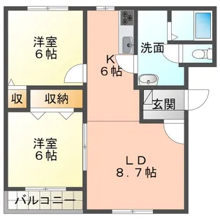 クイーンさくら【3階】の間取り
