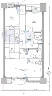 ライオンズ青葉東クレアシティ【13階】の間取り