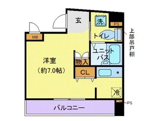 ソリテア四谷荒木町【1階】の間取り