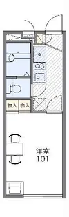 レオパレスルビコン【1階】の間取り