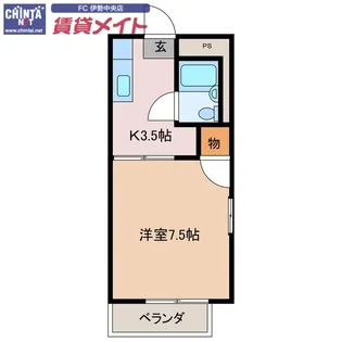 バイエルン【2階】の間取り