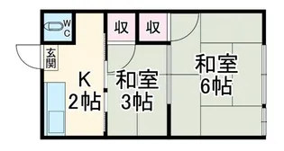 信和荘【2階】の間取り