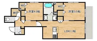 ヘーベルメゾン矢向【2階】の間取り