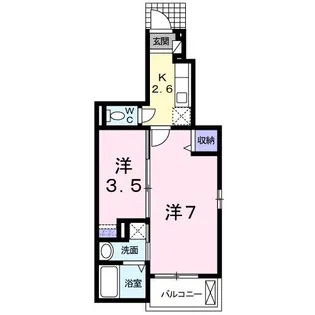 エレガント リブ II【1階】の間取り