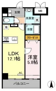 神奈川県小田原市本町2【マンション】の間取り