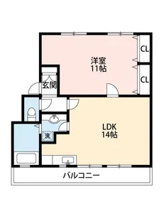 ライフヴィレッジ田迎III【3階】の間取り