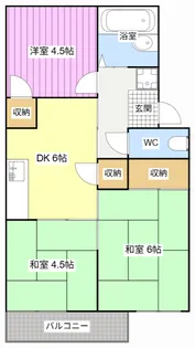 プレジール初生【2階】の間取り