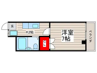 ソネットフジワラ【1階】の間取り